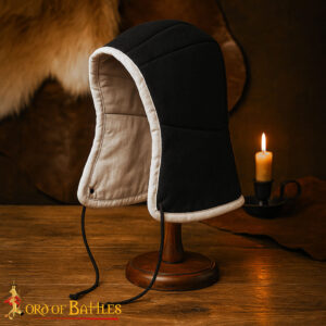 Medieval Padded Cap Black