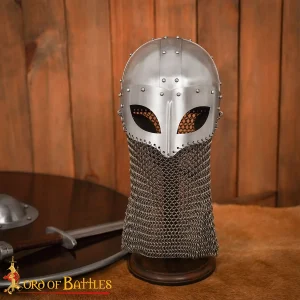 Viking Vendel Helmet with Chainmail Aventail