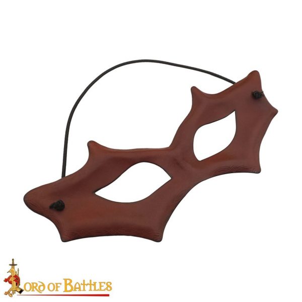 Fantasy Masquerade Genuine Leather Eye Mask for LARP or Cosplay - Image 4