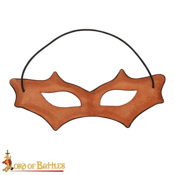 Fantasy Masquerade Genuine Leather Eye Mask for LARP or Cosplay - Image 3
