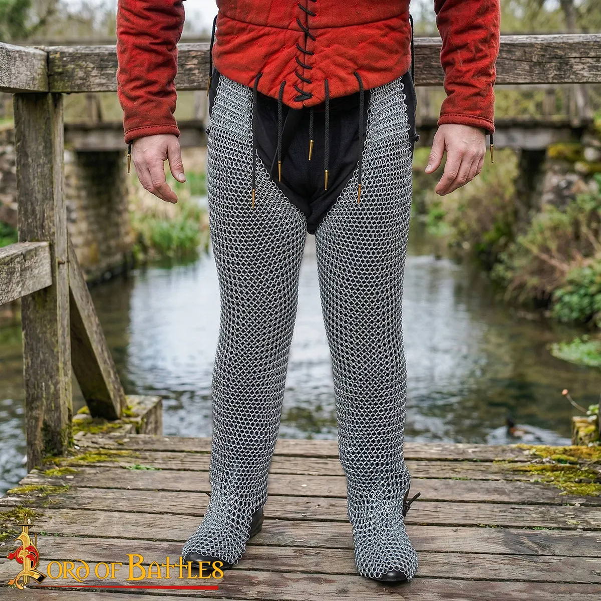 Medieval Chainmail Leggings 10mm Butted Rings 16 Gauge Medieval Chainmail Leggings 10mm Butted Rings 16 Gauge - Image 2