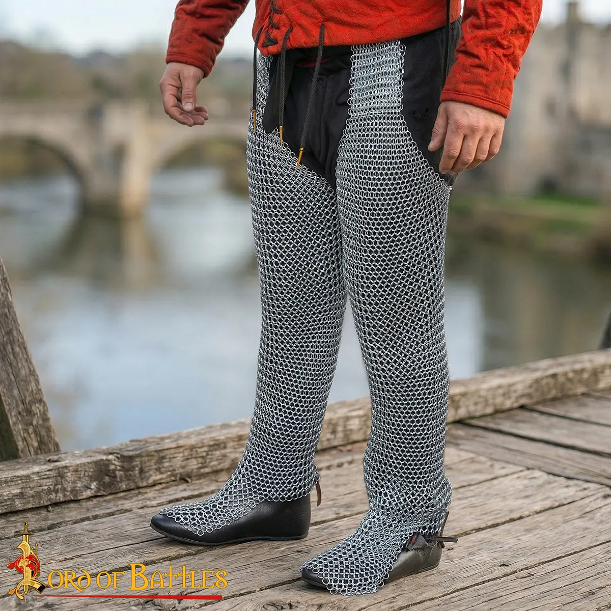 Medieval Chainmail Leggings 10mm Butted Rings 16 Gauge Medieval Chainmail Leggings 10mm Butted Rings 16 Gauge - Image 8