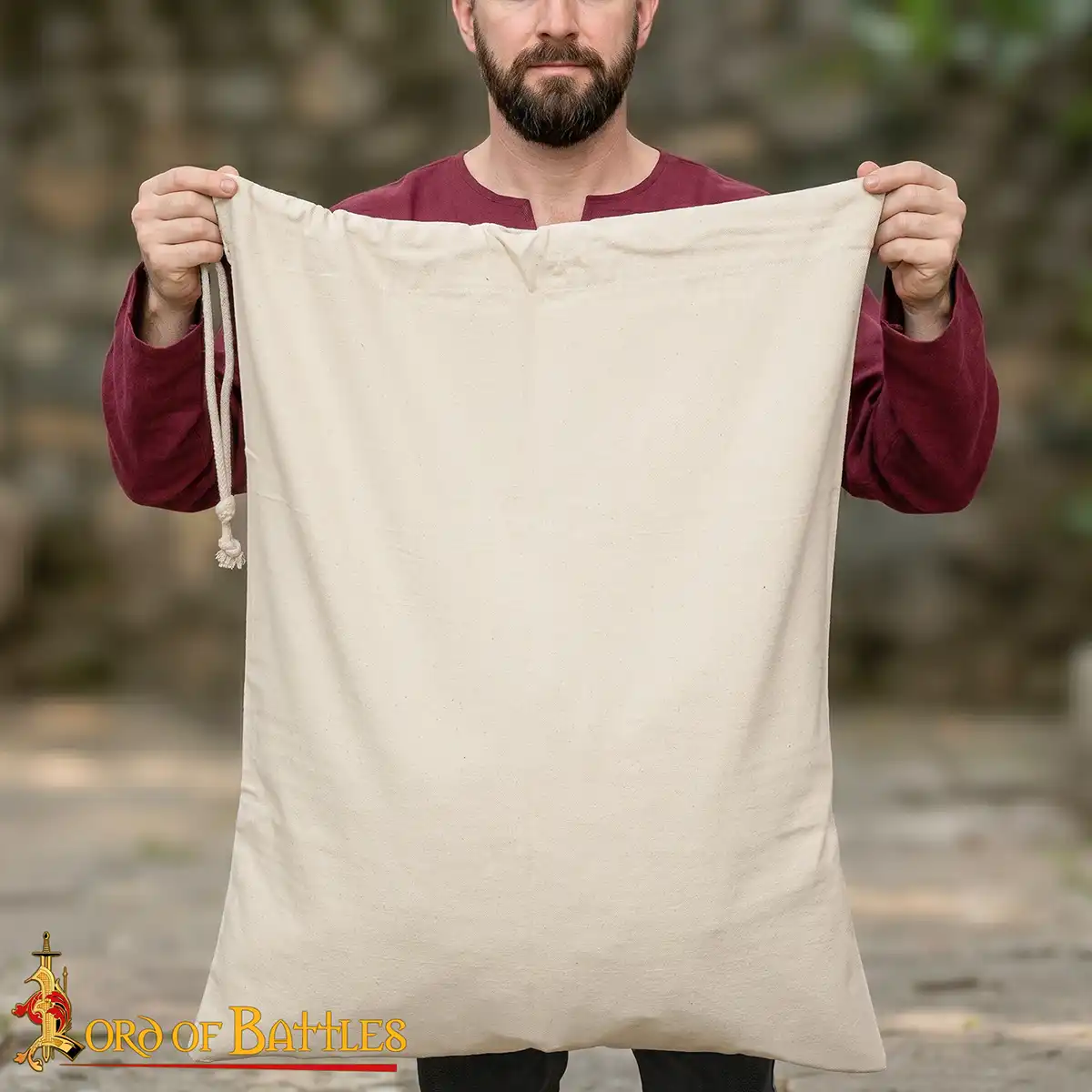 Robust Cotton Canvas Duffle Bag with Drawstring Closure Canvas Duffle Bag