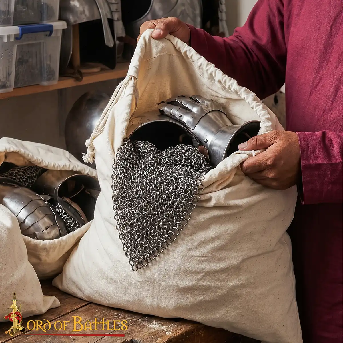 Robust Cotton Canvas Duffle Bag with Drawstring Closure Robust Cotton Canvas Duffle Bag with Drawstring Closure - Image 6