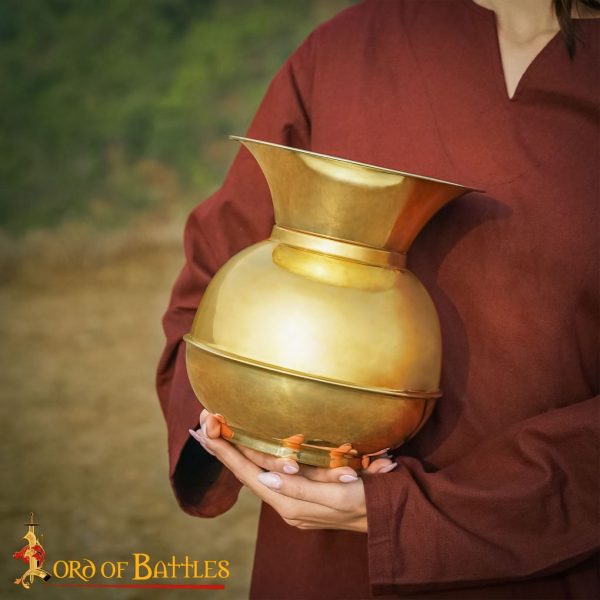 Solid Brass Vintage Spittoon - Image 5