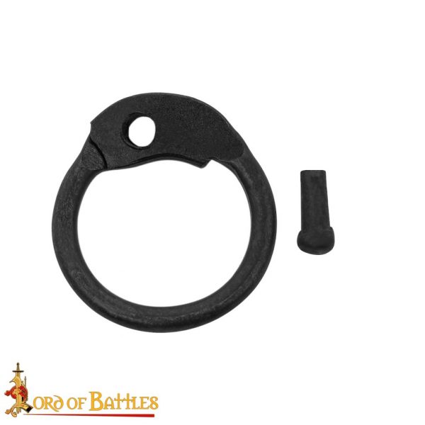 Mild Steel Loose Rings, Round Rings with Dome Rivets, 8 mm 18 gauge, Craft and Repair Chainmail Armour - Image 2