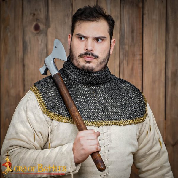 Solid Brass Loose Rings, Flat Rings with Dome Rivets, 9 mm 18 gauge, Craft and Repair Chainmail Armour - Image 4
