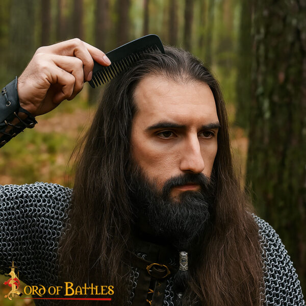 Medieval Handcrafted Genuine Horn Comb - Image 4
