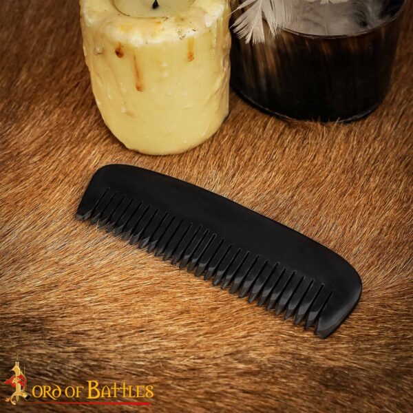 Medieval Handcrafted Genuine Horn Comb - Image 7
