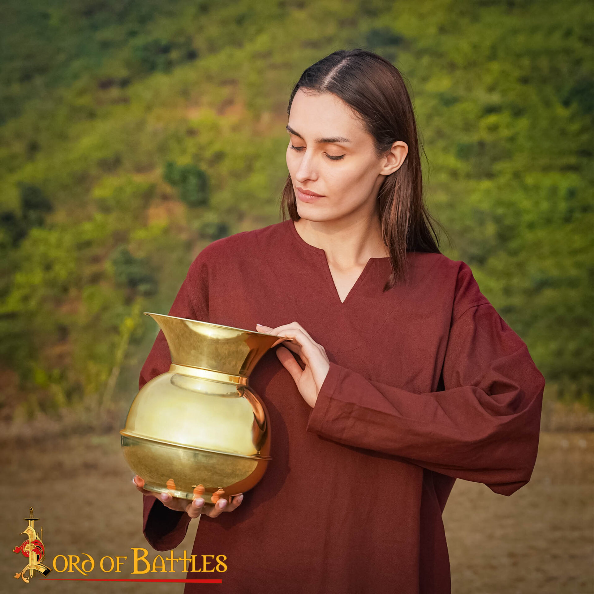 Brass Spittoon – Traditional Cuspidor Vessel-60688