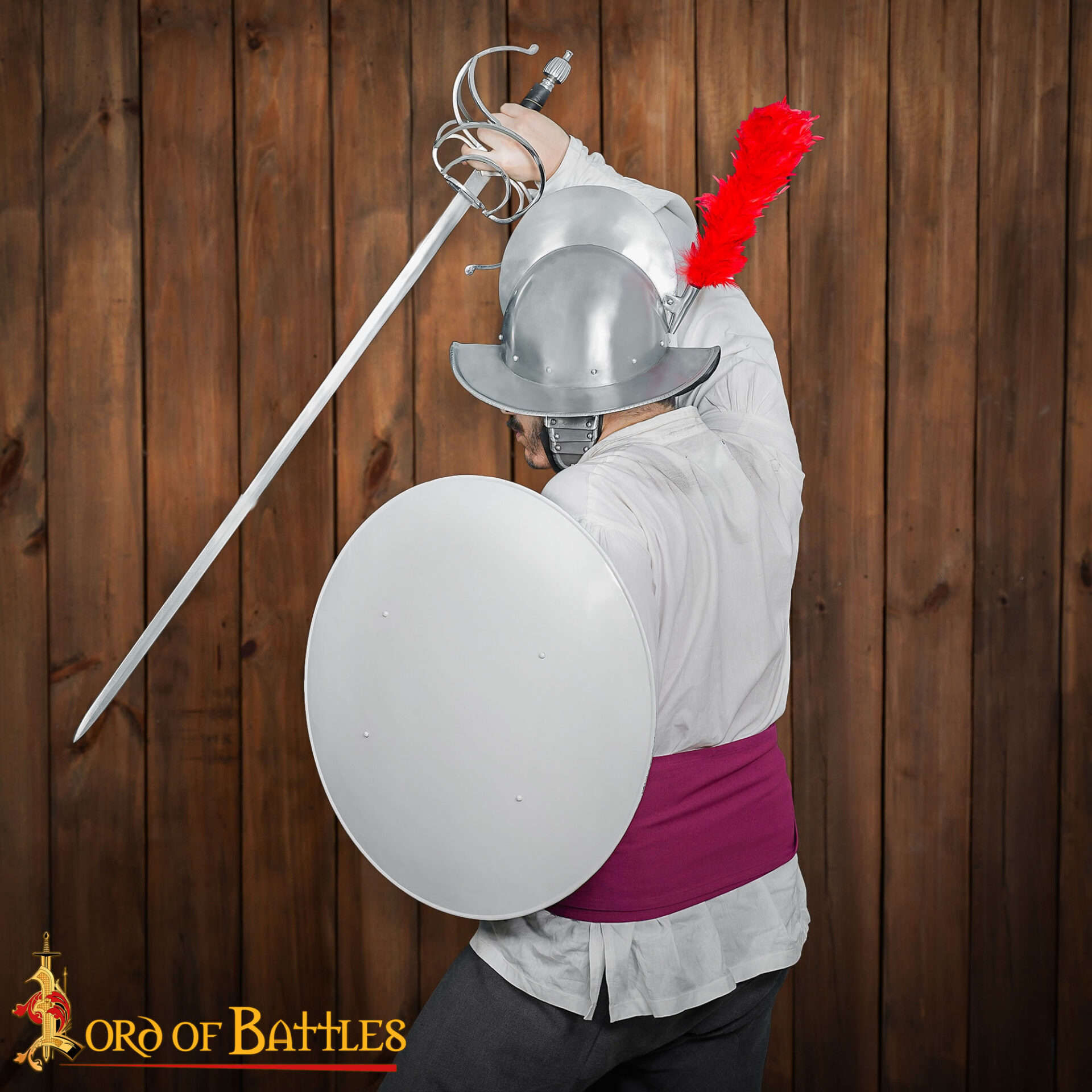 Hand Forged Medieval Round Shield-60914 6