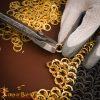 Loose Brass Flat Rings with Rivets 9mm 18 Gauge For Medieval Riveted Chainmail-8510 1
