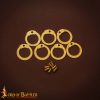 Loose Brass Flat Rings with Rivets 9mm 18 Gauge For Medieval Riveted Chainmail-8510