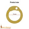 Loose Brass Flat Rings with Rivets 9mm 18 Gauge For Medieval Riveted Chainmail-8510 2