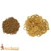 Loose Brass Flat Rings with Rivets 9mm 18 Gauge For Medieval Riveted Chainmail-8510 3