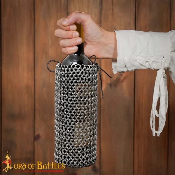 Chainmail Bottle Bag - Stylish & Unique Beverage Carrier
