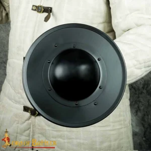 Medieval Fencing Blackened Buckler Functional Steel Shield