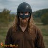 Vendel Inspired Steel Helmet Blackened with Padded Liner-25791 1