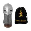 Viking Spectacle Helmet Gjermundbu Style with Chainmail Aventail-2232P 3