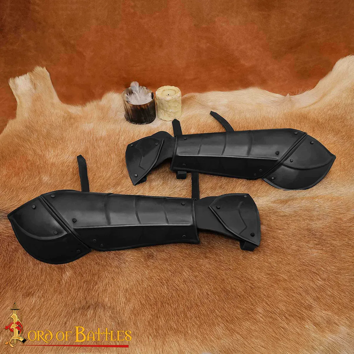 Medieval fantasy Bracers with Elbow and Hand Protection Medieval fantasy Bracers with Elbow and Hand Protection - Image 2