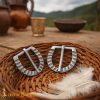 Medieval Rustic Steel Buckle Hand Forged D-Shaped Belt Buckle-25942-5pcs 4