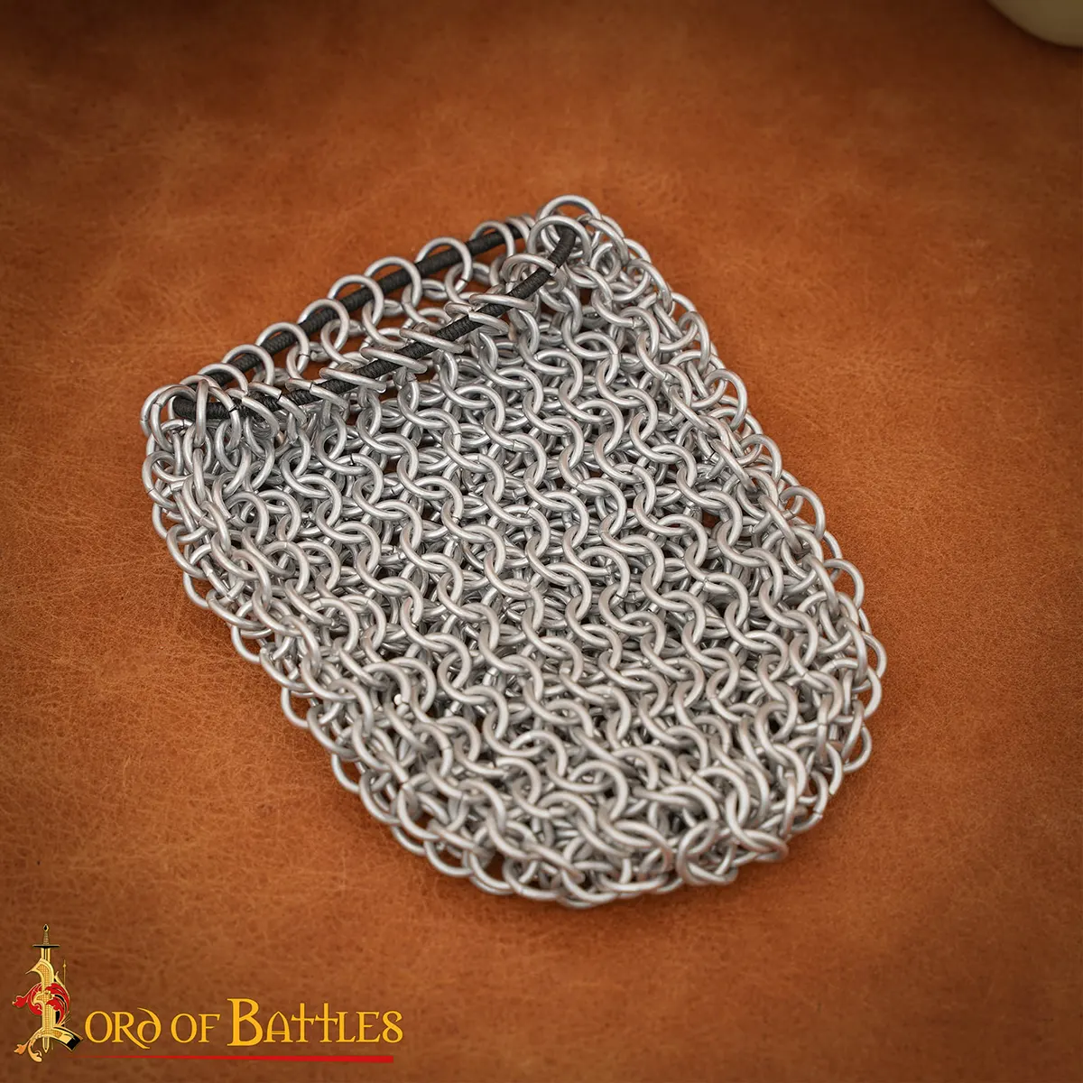 Chainmail Can Koozie with Elastic Closure, 8mm 16 gauge Aluminium Butted Rings - Image 7