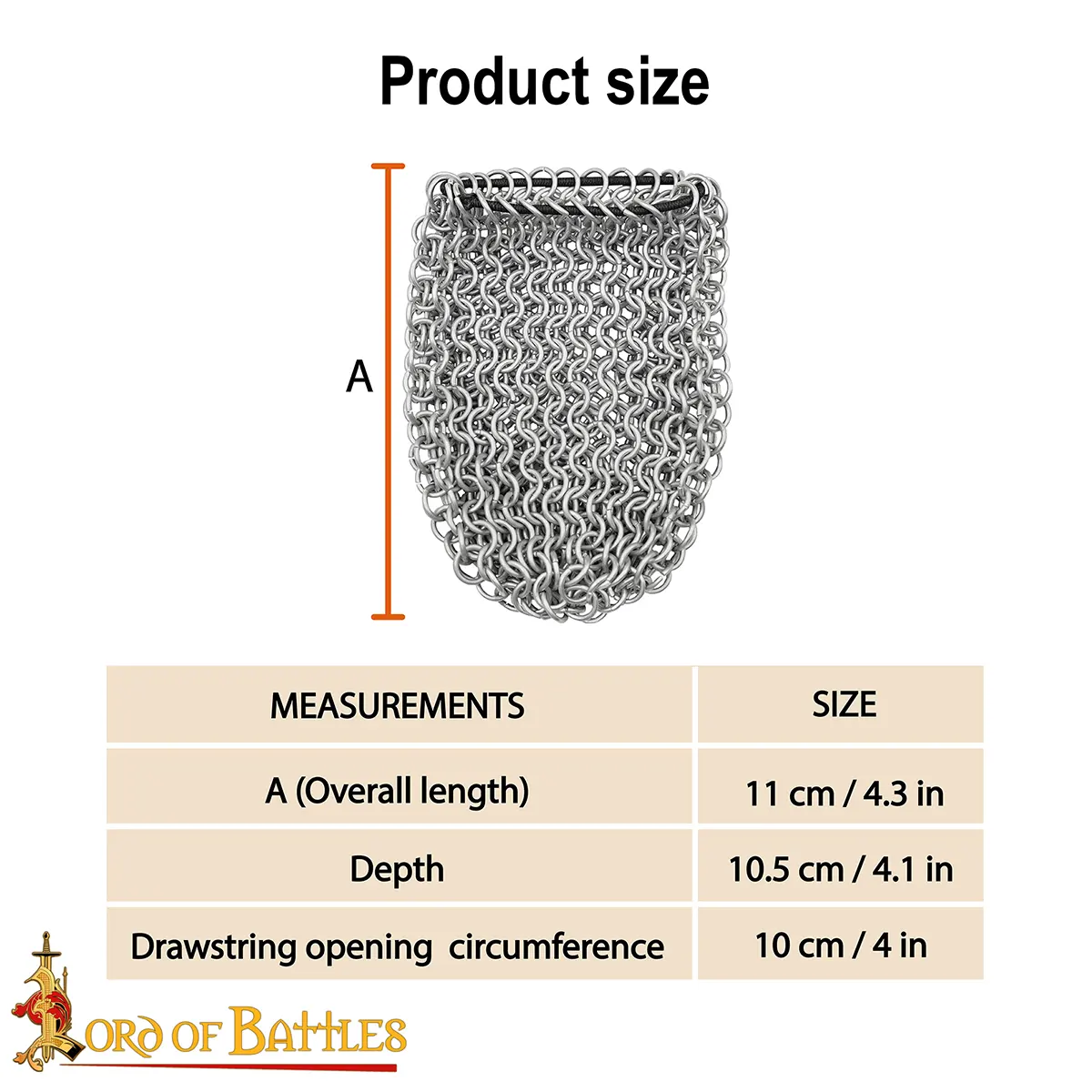 Chainmail Can Koozie with Elastic Closure, 8mm 16 gauge Aluminium Butted Rings - Image 3