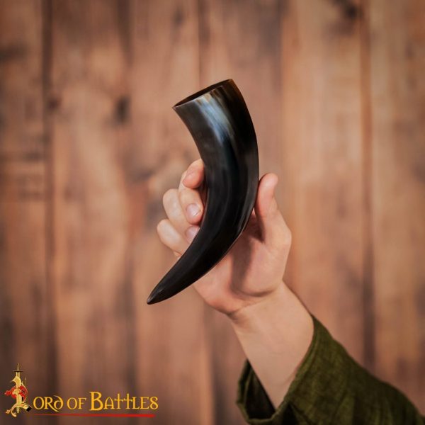 Medieval Viking Drinking Horns Set of 5 Pieces Genuine Ox Horn - Image 6