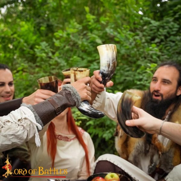 Medieval Viking Drinking Horns Set of 5 Pieces Genuine Ox Horn - Image 10