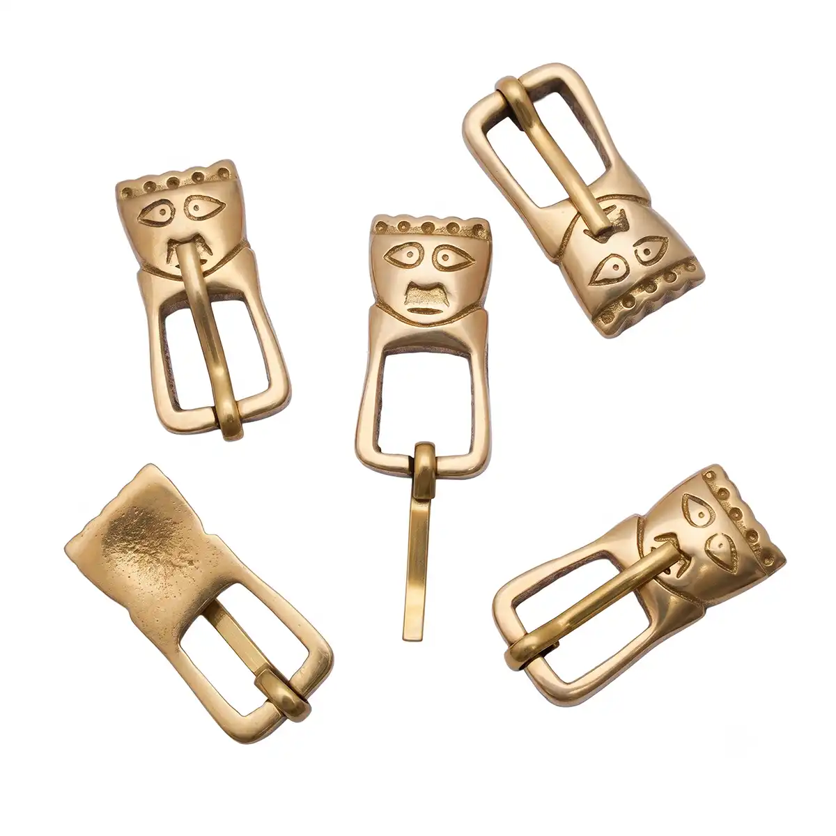 Medieval King's Head Medieval Buckle Set of 5 - Image 5