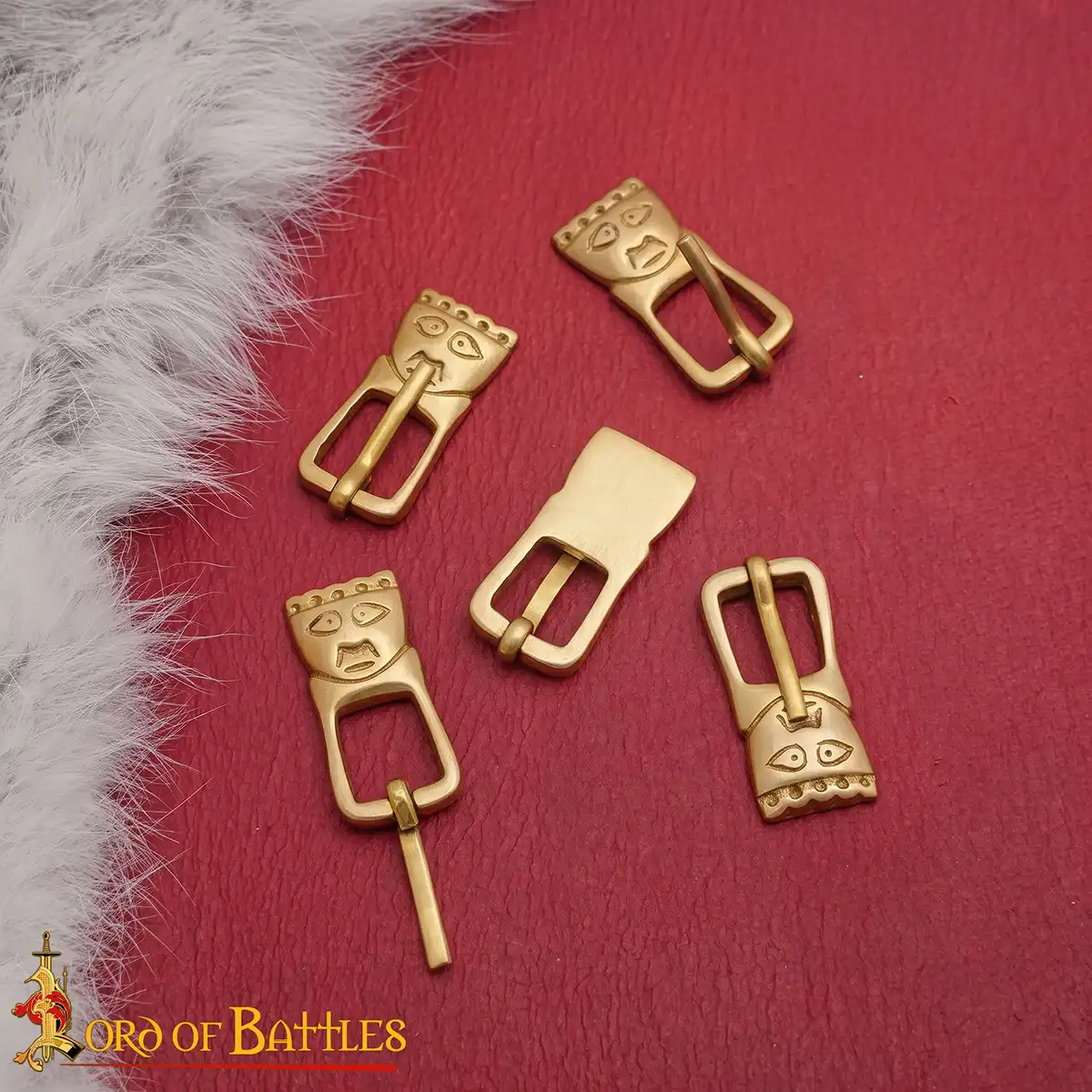 Medieval King's Head Medieval Buckle Set of 5 - Image 7