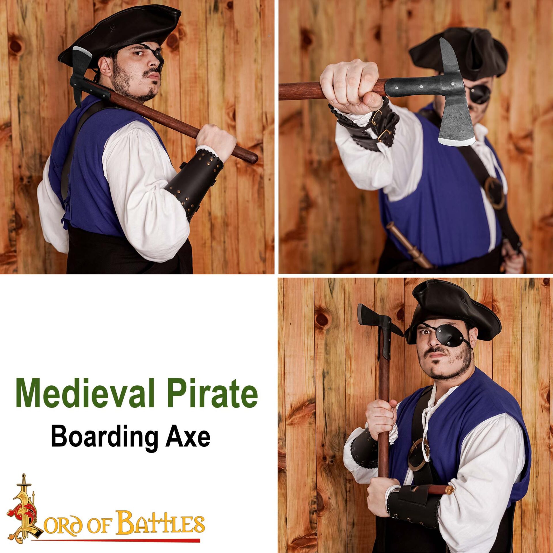 17th Century Tomahawk Axe with Hardwood Handle – Historical Reproduction-25574 6