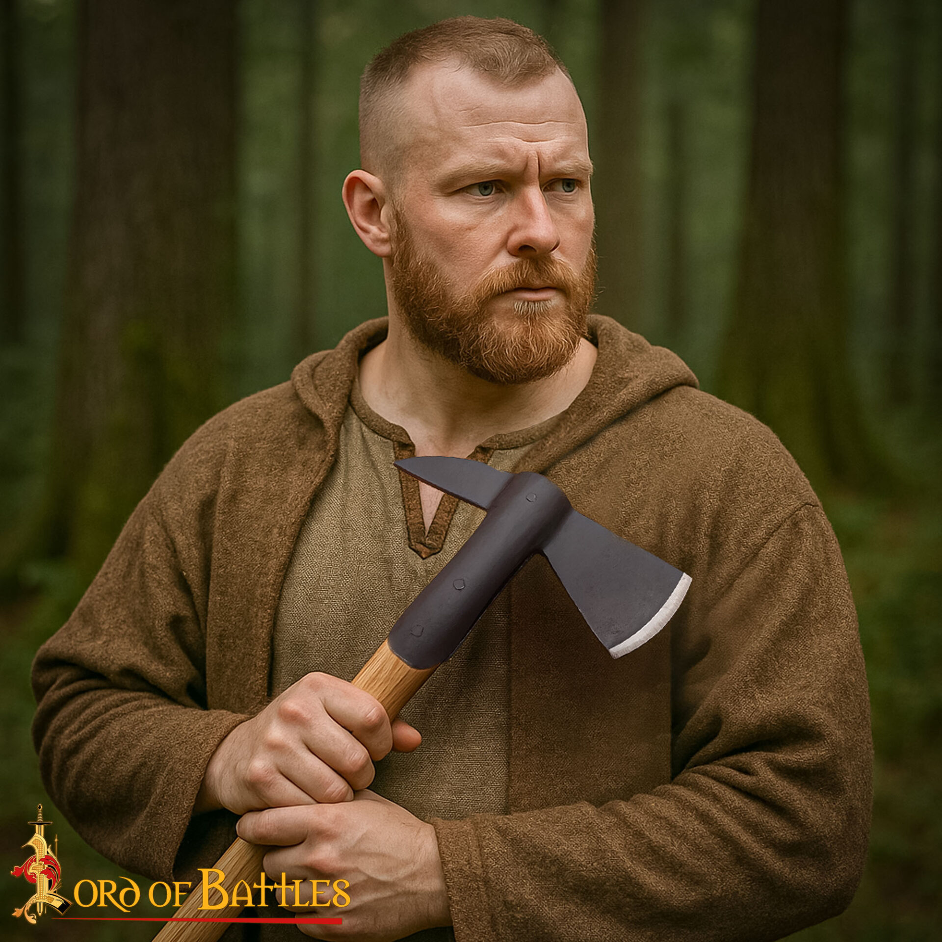 17th Century Tomahawk Axe with Hardwood Handle – Historical Reproduction-25574-ASH 1