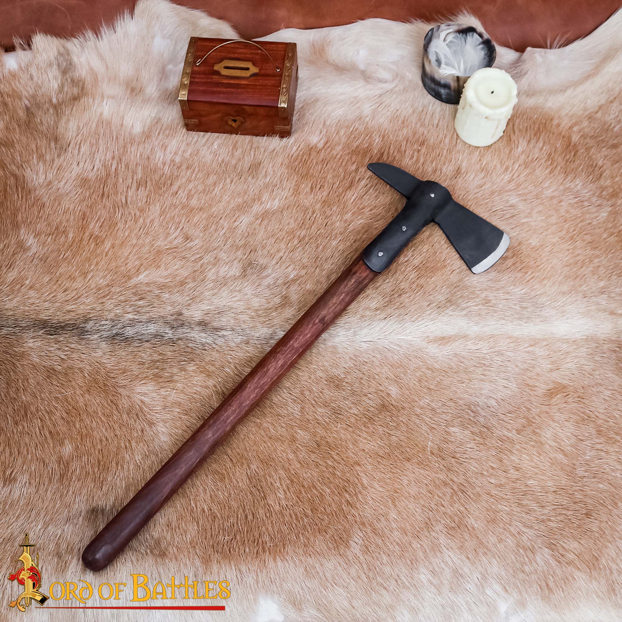 17th Century Tomahawk Axe with Hardwood Handle – Historical Reproduction-25574