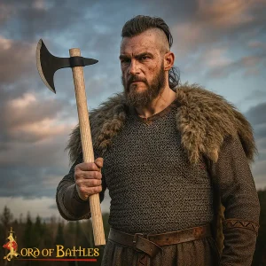 Viking Hand-Forged Axe | Carbon Steel Head and Wood Handle, LARP, Enthusiasts, Collector’s