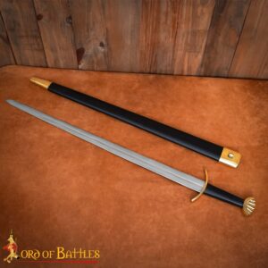Decorative Viking Sword with Brass Pommel Decorative