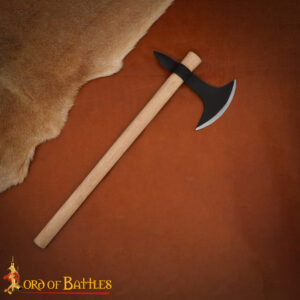 Viking Hand-Forged Axe | Carbon Steel Head and Wood Handle, LARP, Enthusiasts, Collector’s