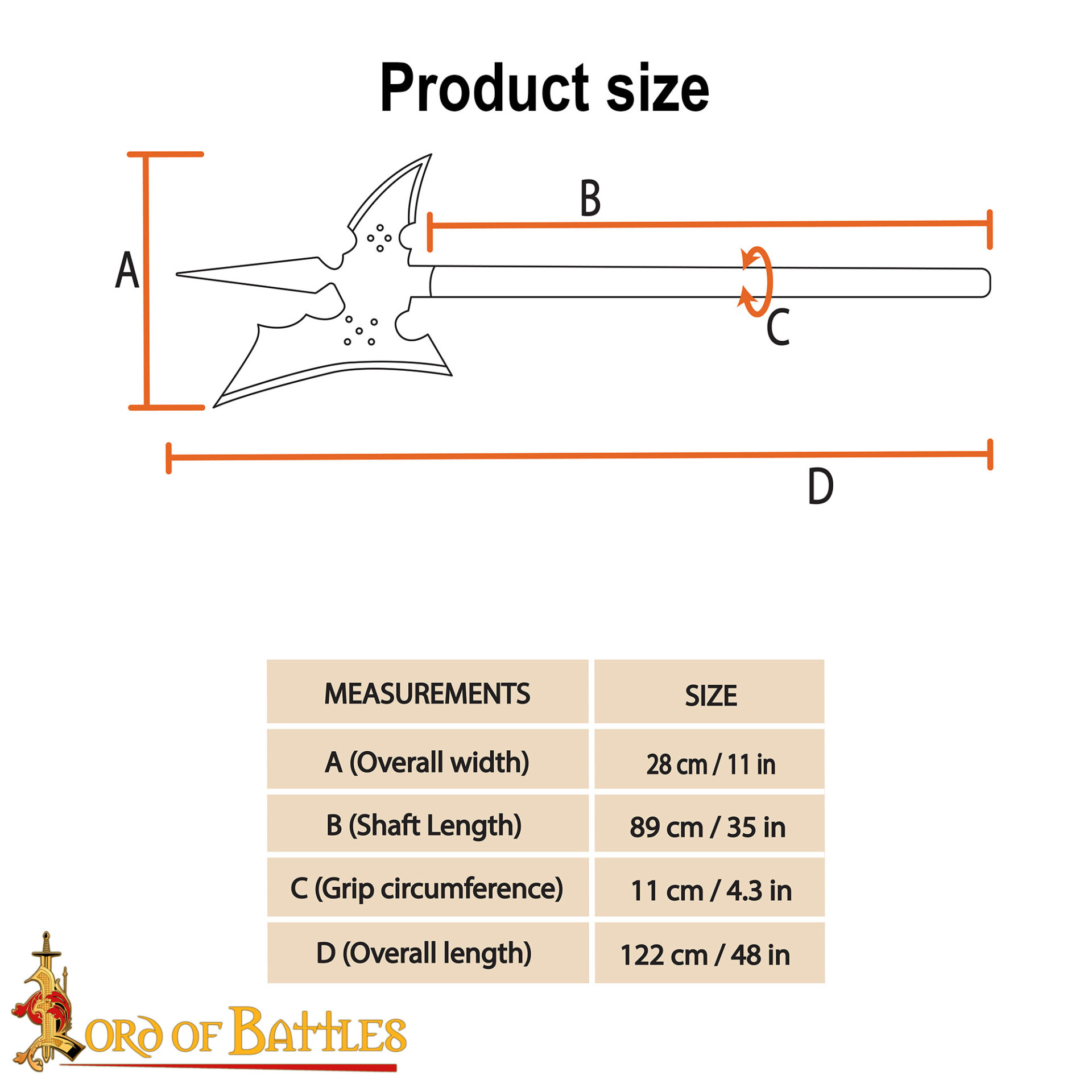 medieval-halberd-axe-polearm-steel-head-wooden-shaft-60697-Ash 2