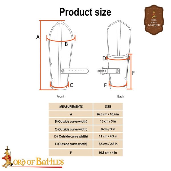 The Lady Knight Medieval Bracers - Image 3