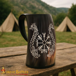 Viking Drinking Horn Tankard Genuine Ox Horn