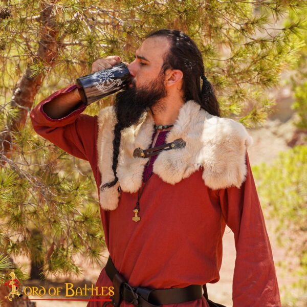 Viking Drinking Horn Tankard Genuine Ox Horn - Image 7