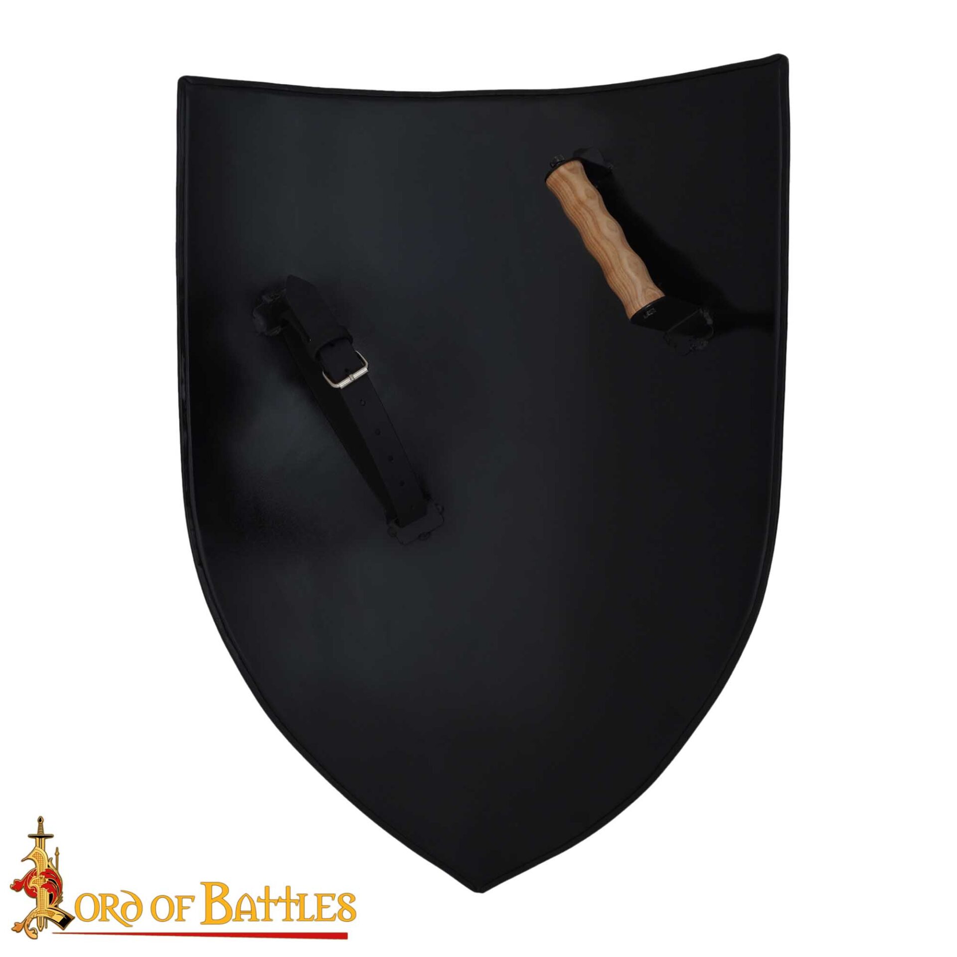 12th Century Crusader Heater Shield with Red Cross – Templar Knight Battle Shield-2108 3