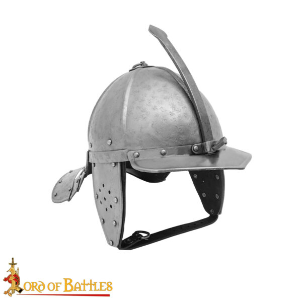 Medieval Steel Helmet with Liner 16 gauge - Image 4