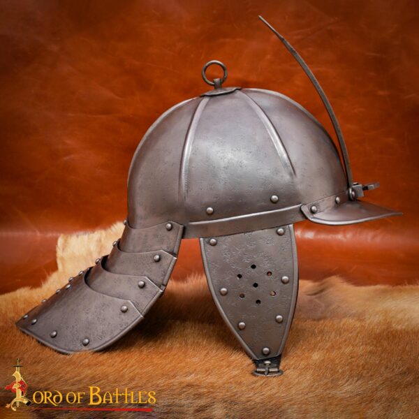 Medieval Steel Helmet with Liner 16 gauge - Image 5