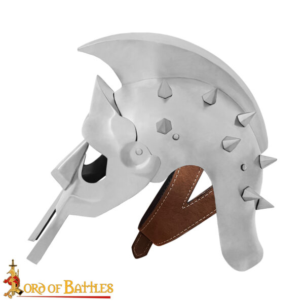 The Spaniard Gladiator Magnus Maximus Steel Helmet - Image 4