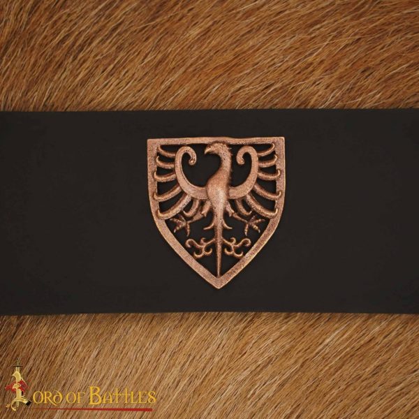 Lost-wax Cast Bronze Heraldic Eagle Leather Belt Decoration - Image 7