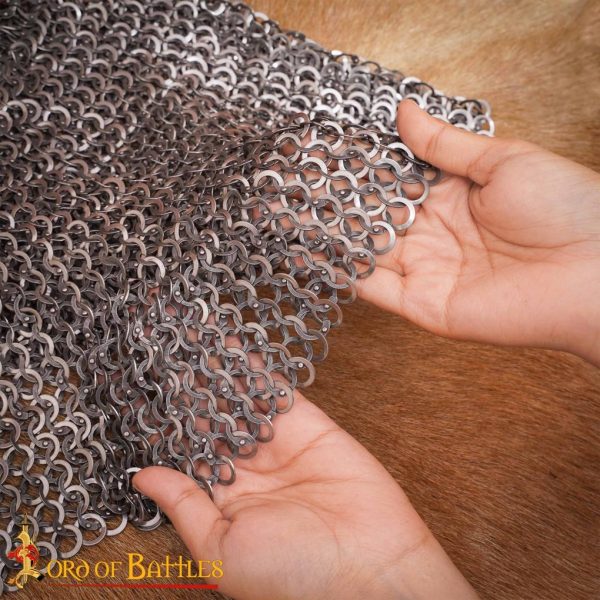 Aventail Stainless Steel Flat Ring Round Riveted Alternating Solid Flat Rings, 9 mm 18 gauge - Image 5