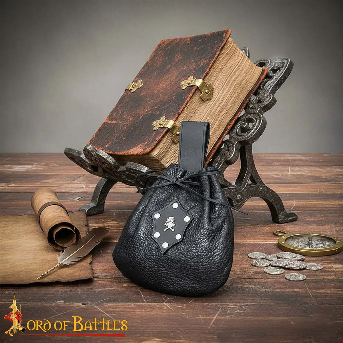 Pirate Leather Belt Pouch Genuine Leather Pirate Leather Belt Pouch Genuine Leather - Image 6