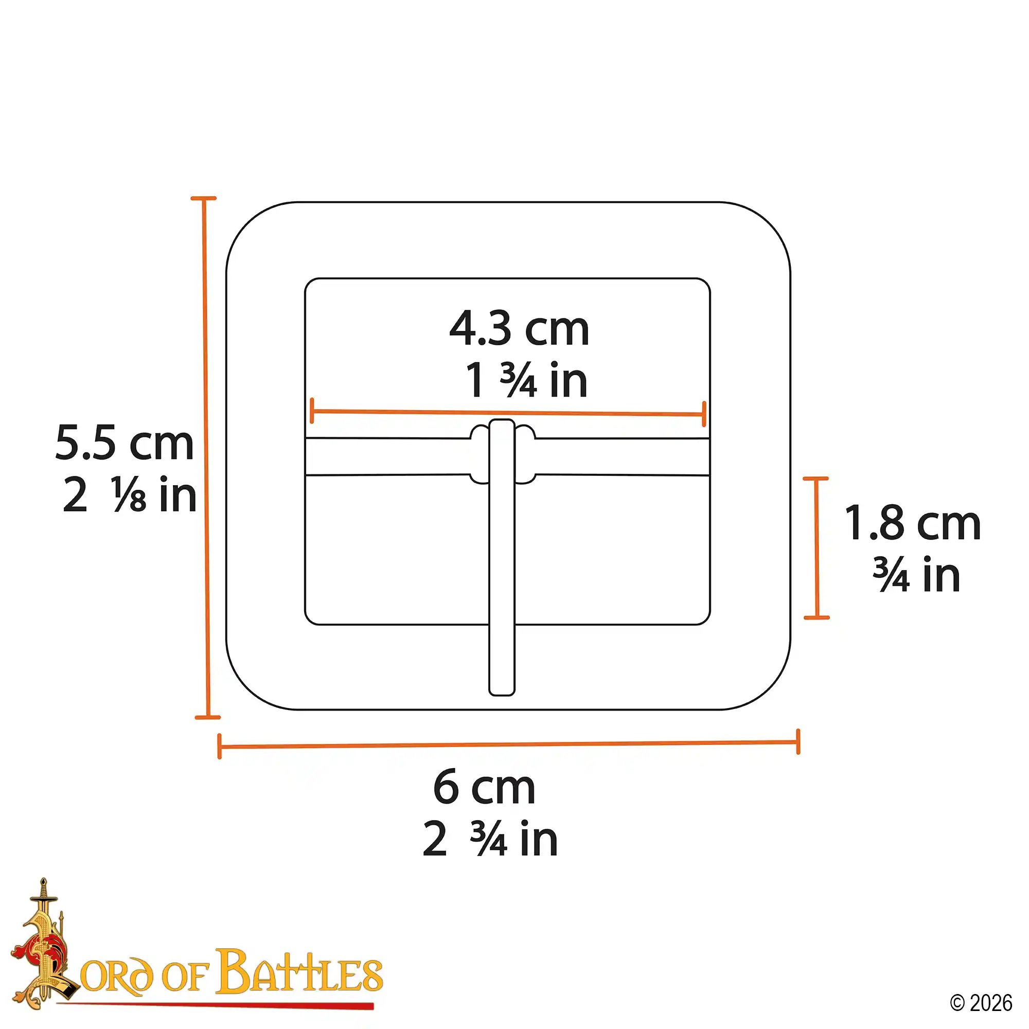 Medieval Solid Brass Buckle Medieval Solid Brass Buckle - Image 3