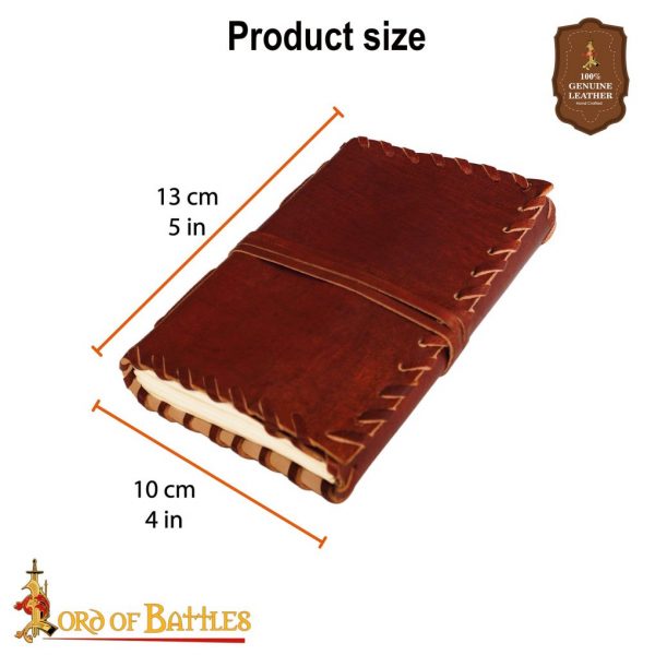 Medieval Leather Journal with Classic Plain Cover - Image 3